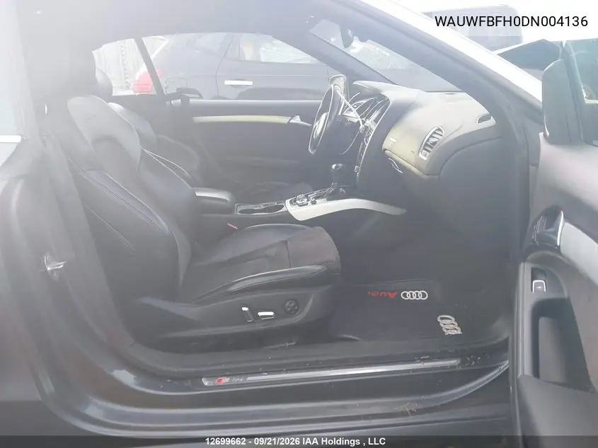 2013 AUDI A5 VIN WAUWFBFH0DN004136 — фото 5