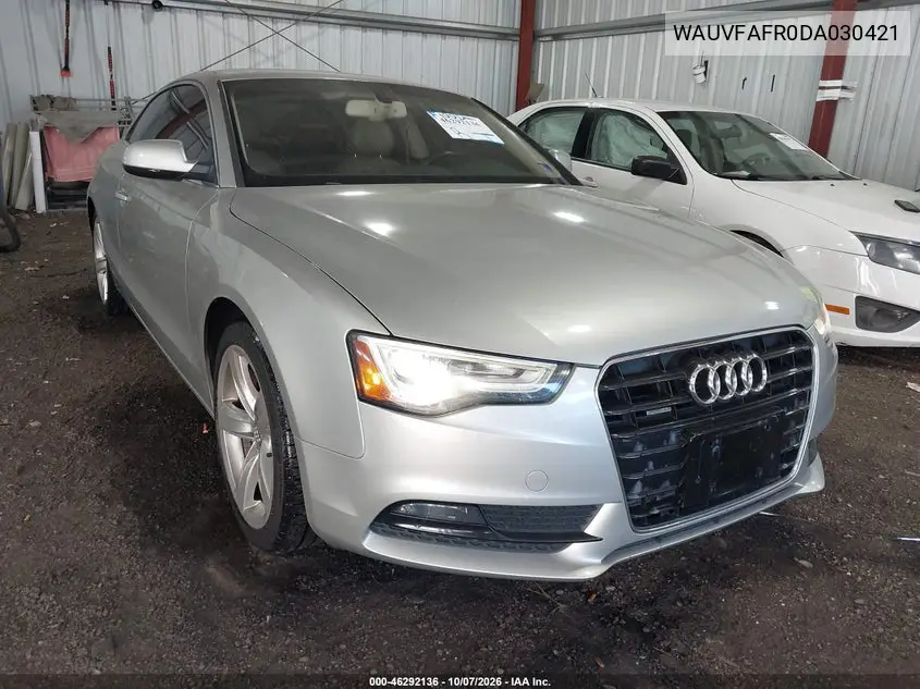 AUDI A5 2013, VIN WAUVFAFR0DA030421