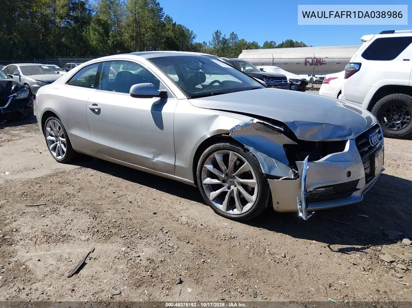 AUDI A5 2013, VIN WAULFAFR1DA038986
