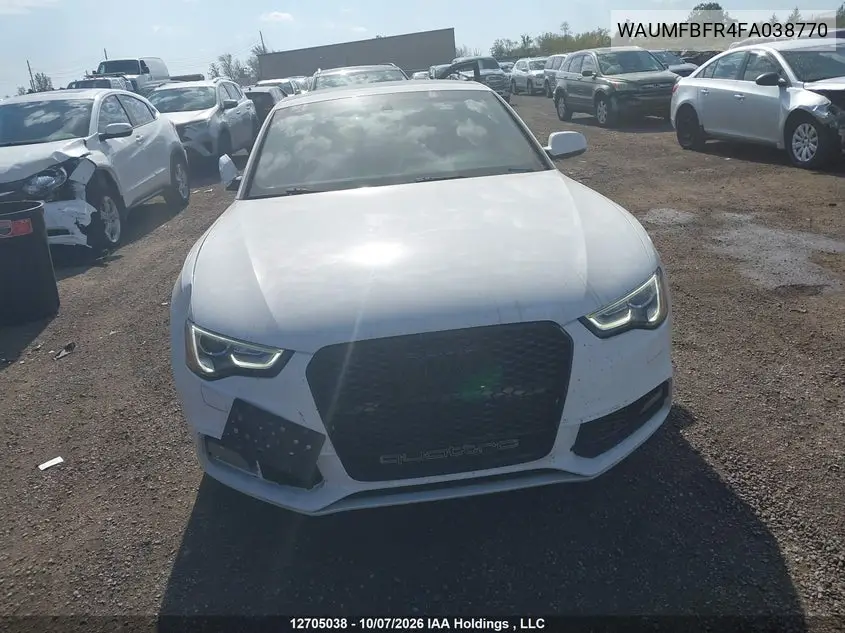 2015 AUDI A5 VIN WAUMFBFR4FA038770 — фото 12