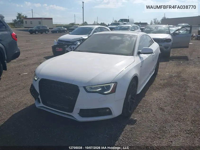 2015 AUDI A5 VIN WAUMFBFR4FA038770 — фото 2