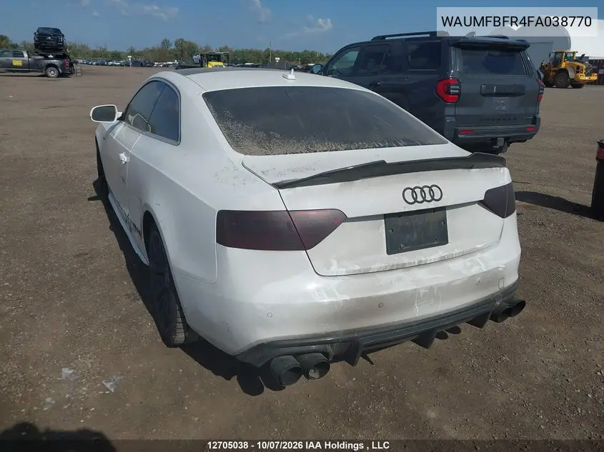 2015 AUDI A5 VIN WAUMFBFR4FA038770 — фото 3
