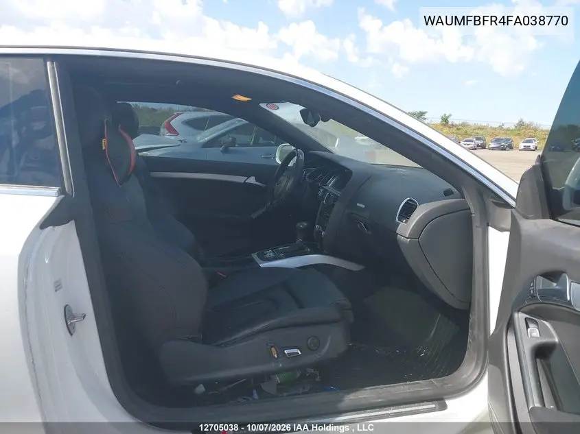 2015 AUDI A5 VIN WAUMFBFR4FA038770 — фото 5