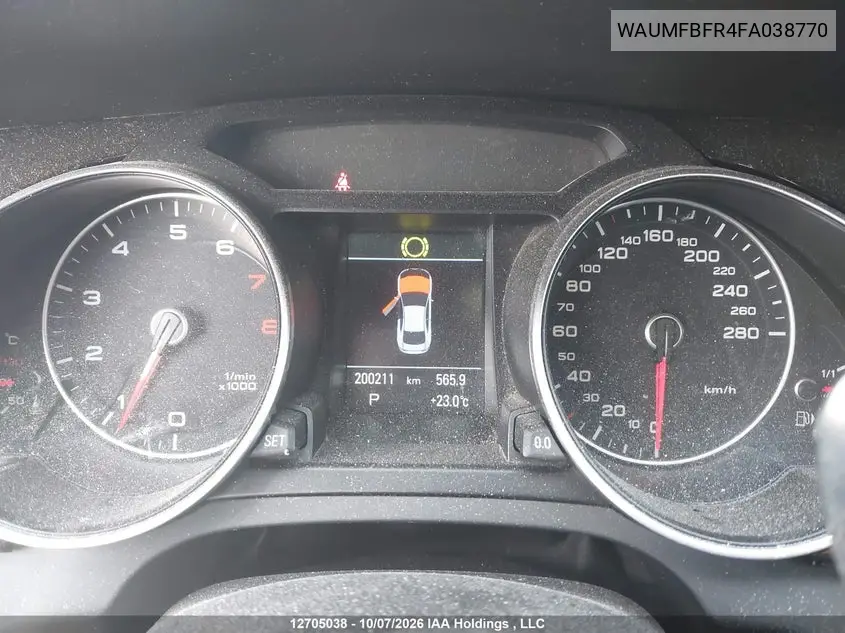 2015 AUDI A5 VIN WAUMFBFR4FA038770 — фото 7