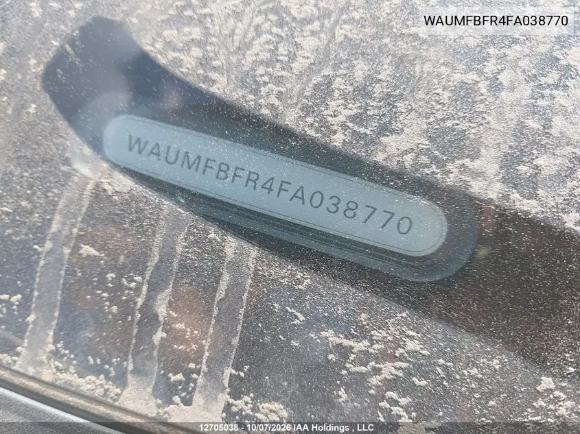 2015 AUDI A5 VIN WAUMFBFR4FA038770 — фото 9
