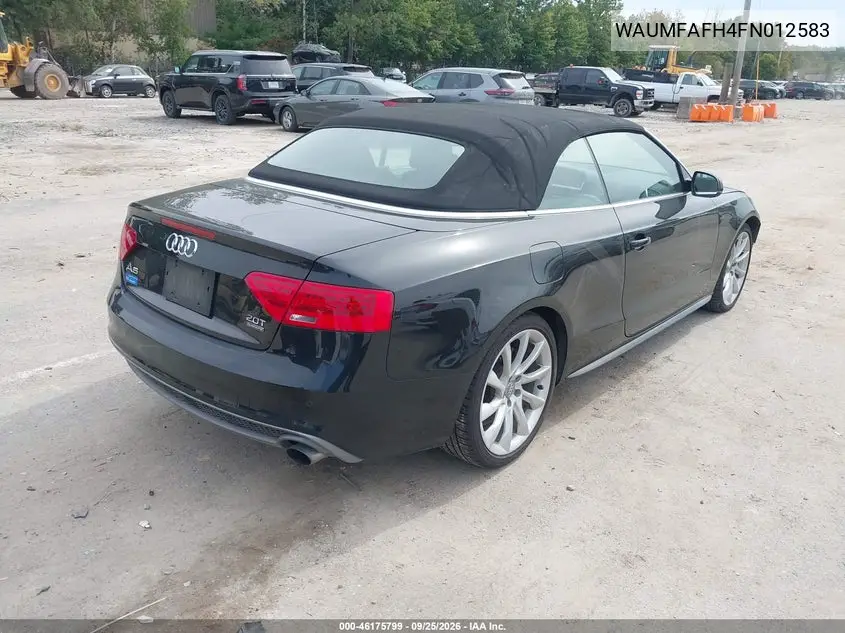 2015 AUDI A5 VIN WAUMFAFH4FN012583 — фото 4
