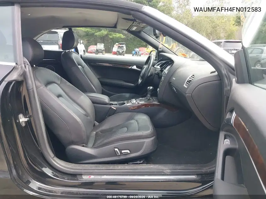 2015 AUDI A5 VIN WAUMFAFH4FN012583 — фото 5