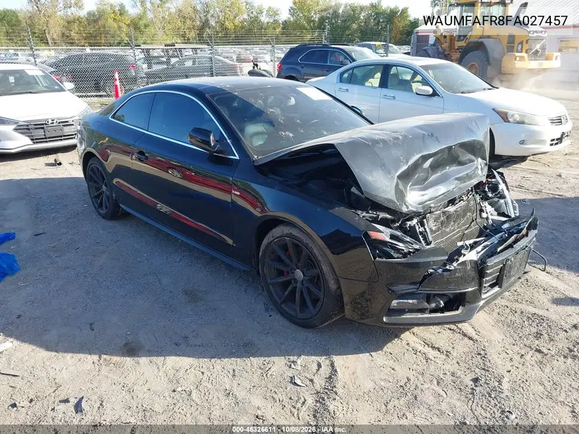 AUDI A5 2015, VIN WAUMFAFR8FA027457