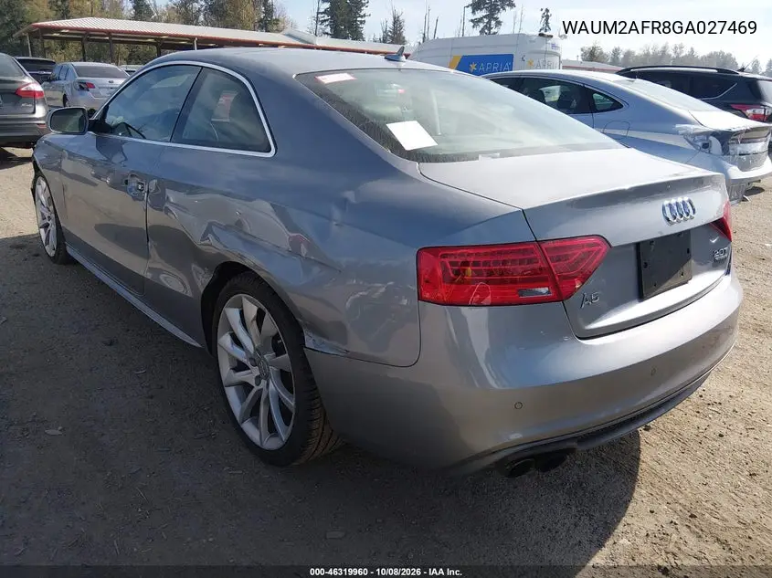 2016 AUDI A5 VIN WAUM2AFR8GA027469 — фото 3