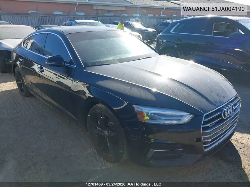 2018 AUDI A5 VIN WAUANCF51JA004190 — фото 13