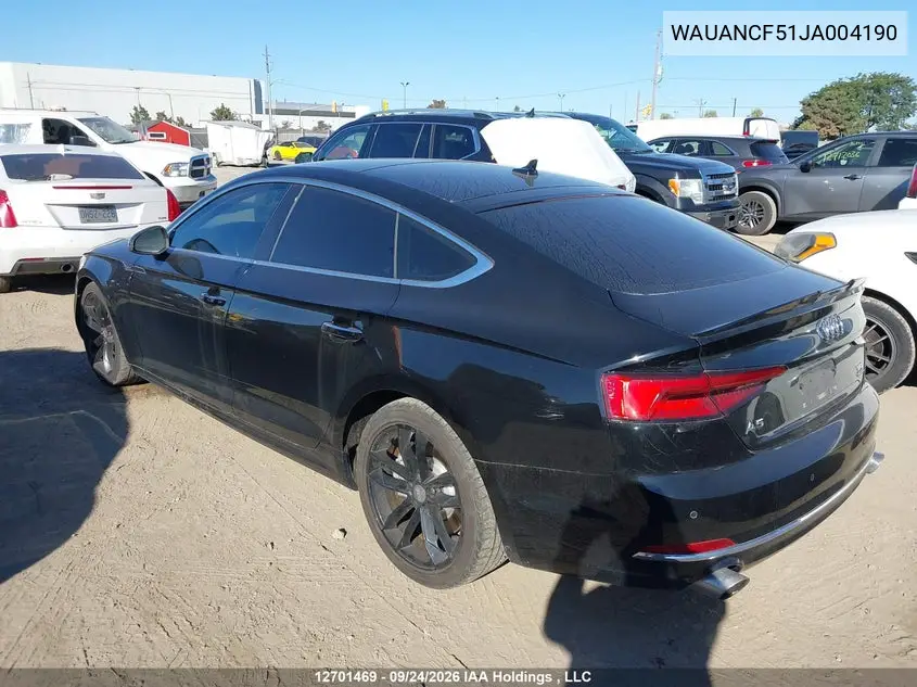 2018 AUDI A5 VIN WAUANCF51JA004190 — фото 14