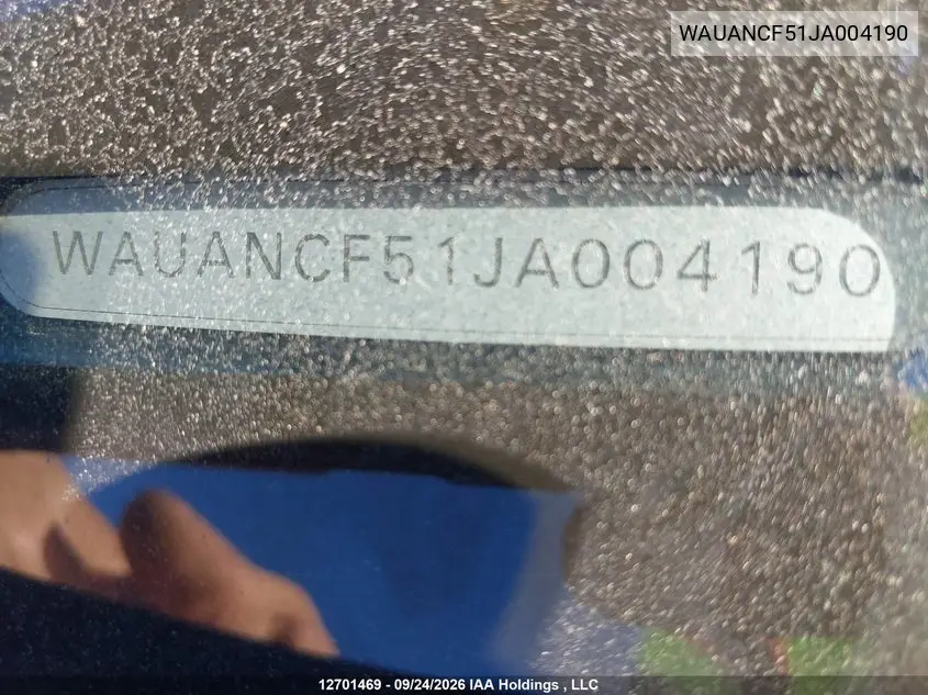 2018 AUDI A5 VIN WAUANCF51JA004190 — фото 18