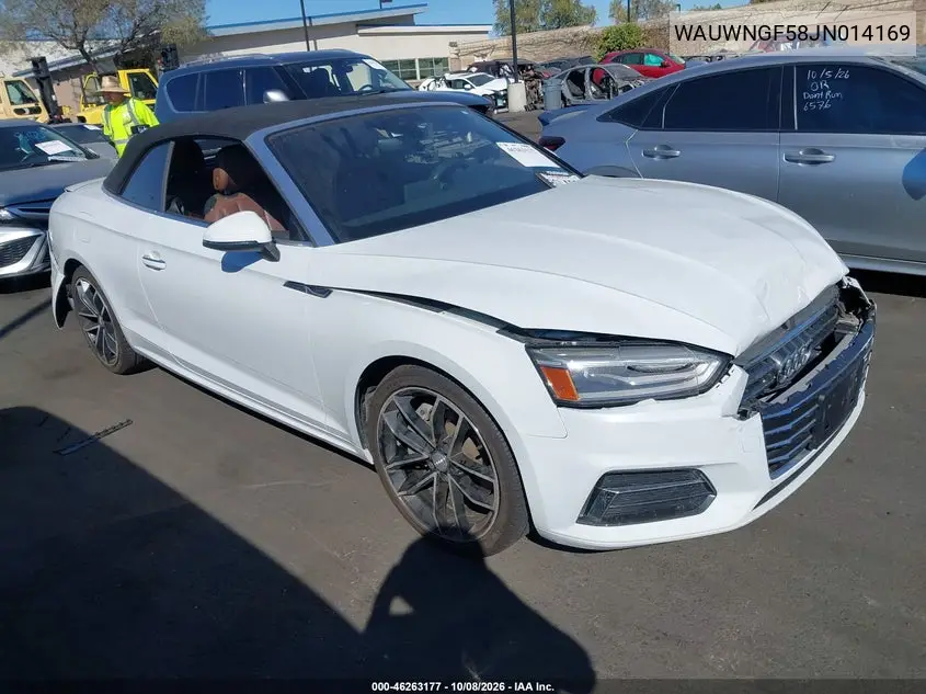 AUDI A5 2018, VIN WAUWNGF58JN014169