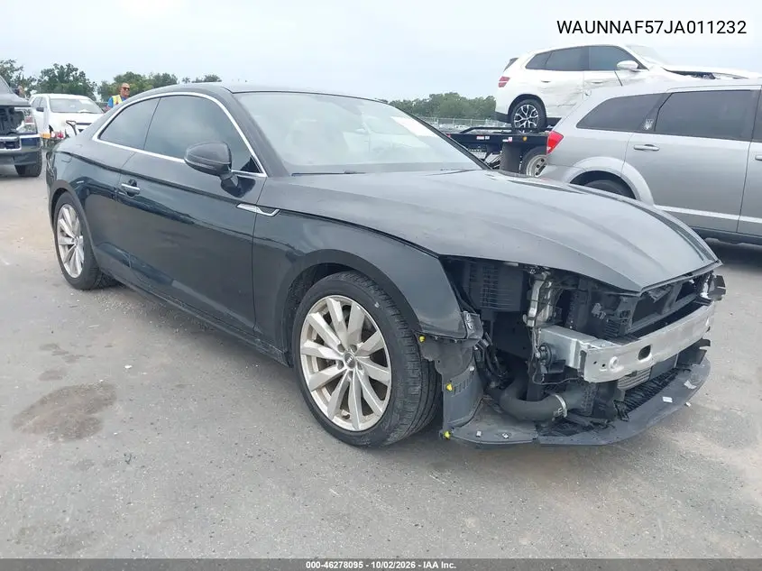AUDI A5 2018, VIN WAUNNAF57JA011232