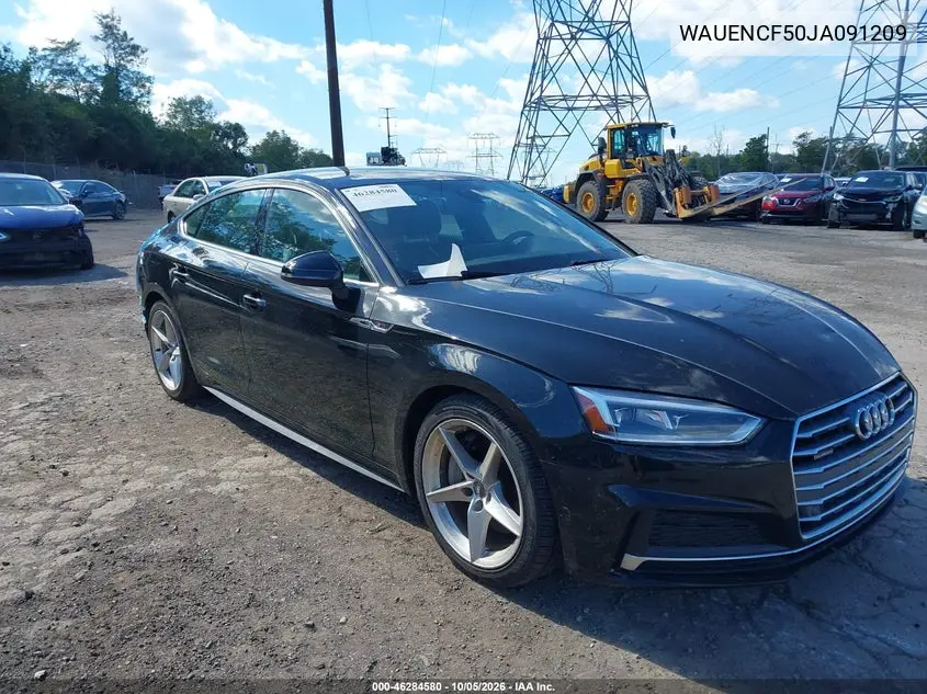 AUDI A5 2018, VIN WAUENCF50JA091209
