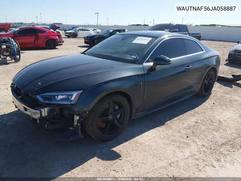 2018 AUDI A5 VIN WAUTNAF56JA058887 — фото 2