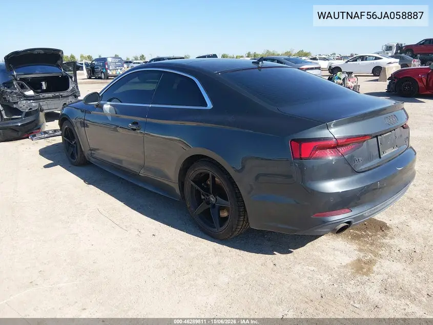 2018 AUDI A5 VIN WAUTNAF56JA058887 — фото 3