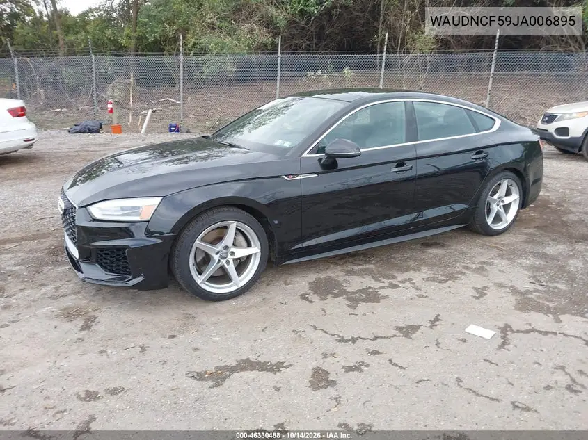 2018 AUDI A5 VIN WAUDNCF59JA006895 — фото 2