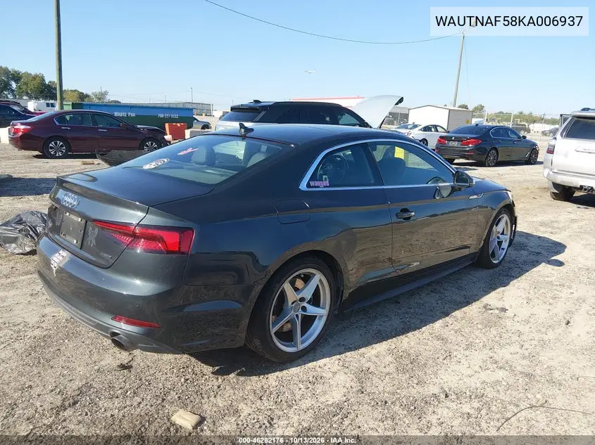 2019 AUDI A5 VIN WAUTNAF58KA006937 — фото 4