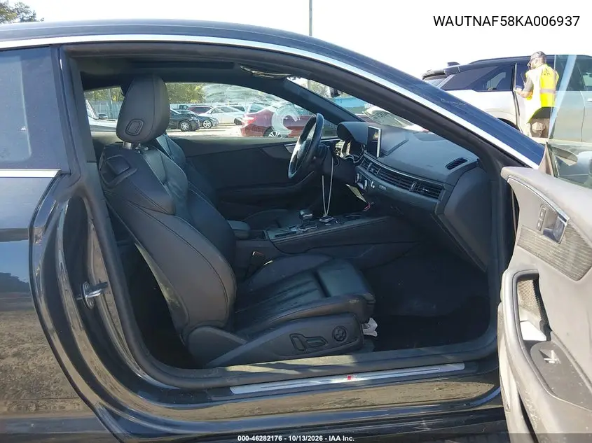 2019 AUDI A5 VIN WAUTNAF58KA006937 — фото 5