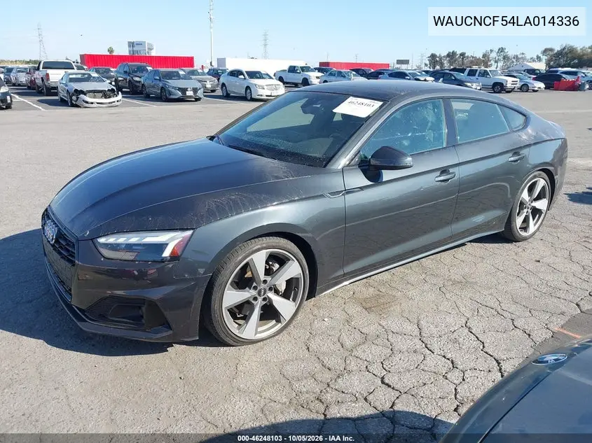 2020 AUDI A5 VIN WAUCNCF54LA014336 — фото 2