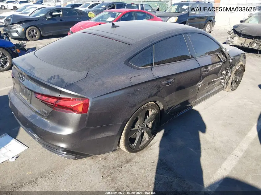 2021 AUDI A5 VIN WAUFACF56MA033626 — фото 4