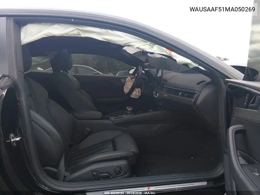 2021 AUDI A5 VIN WAUSAAF51MA050269 — фото 5