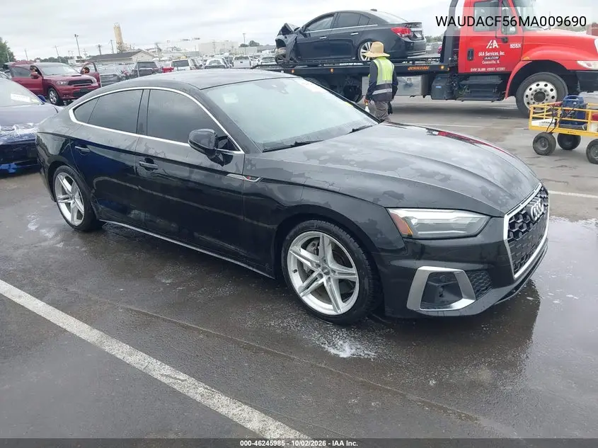 AUDI A5 2021, VIN WAUDACF56MA009690