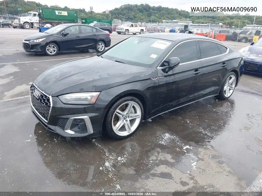 2021 AUDI A5 VIN WAUDACF56MA009690 — фото 2