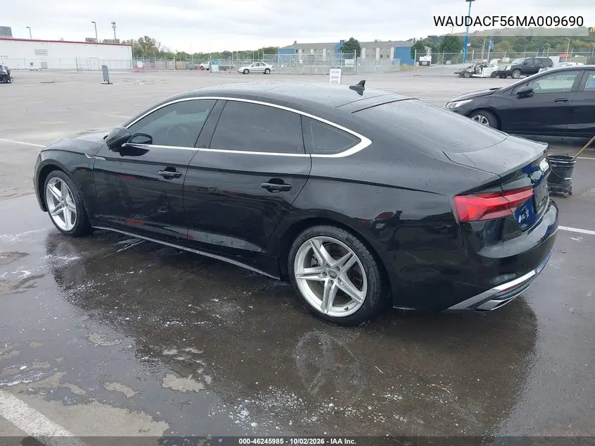 2021 AUDI A5 VIN WAUDACF56MA009690 — фото 3