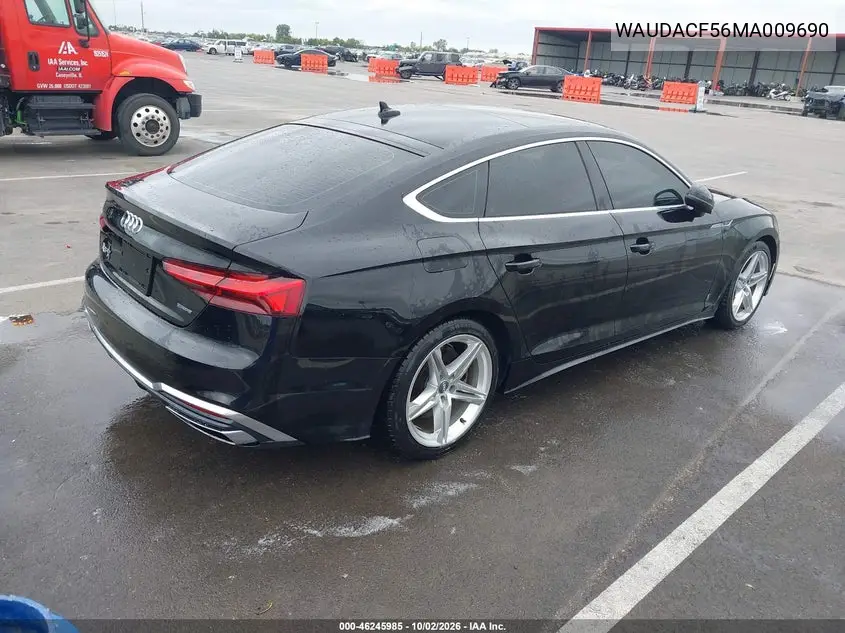 2021 AUDI A5 VIN WAUDACF56MA009690 — фото 4