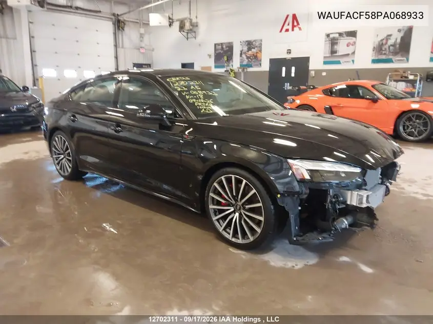 AUDI A5 2023, VIN WAUFACF58PA068933