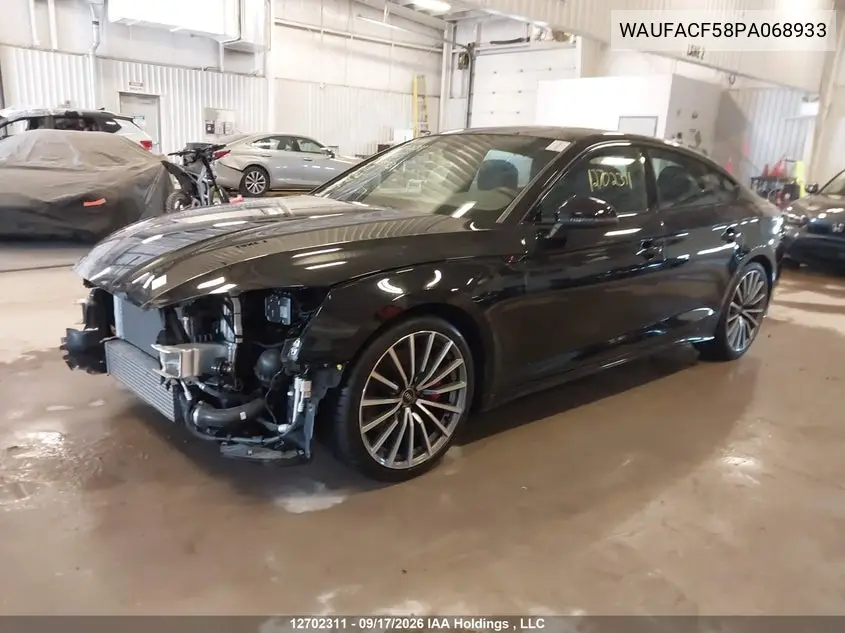 2023 AUDI A5 VIN WAUFACF58PA068933 — фото 2