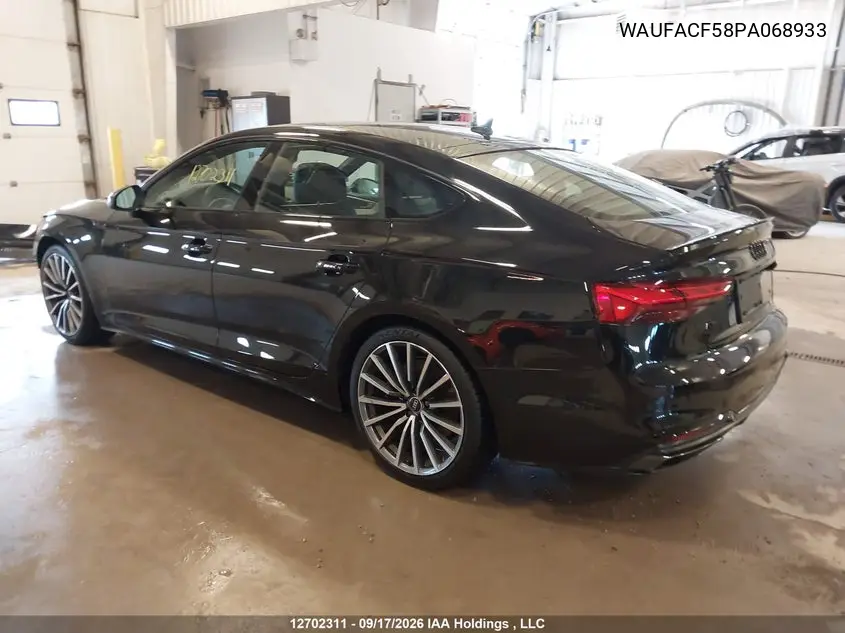 2023 AUDI A5 VIN WAUFACF58PA068933 — фото 3