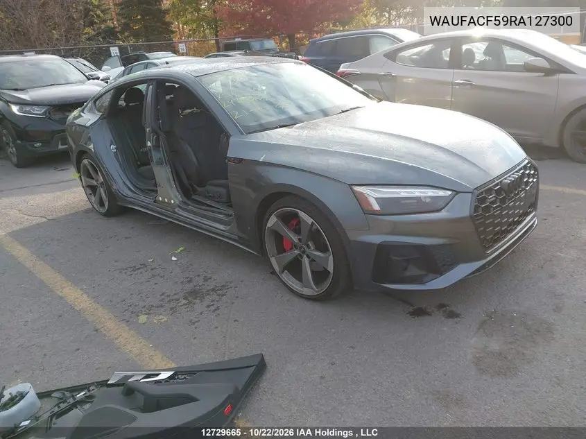 AUDI A5 2024, VIN WAUFACF59RA127300