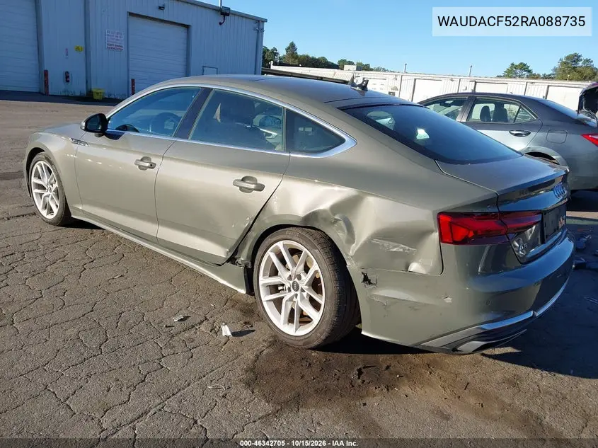 2024 AUDI A5 VIN WAUDACF52RA088735 — фото 3