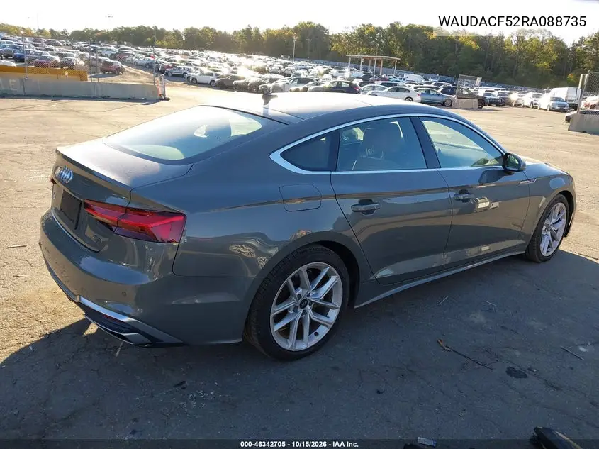 2024 AUDI A5 VIN WAUDACF52RA088735 — фото 4