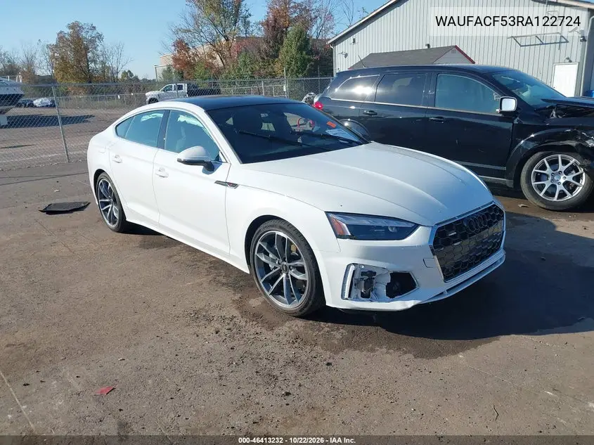 AUDI A5 2024, VIN WAUFACF53RA122724