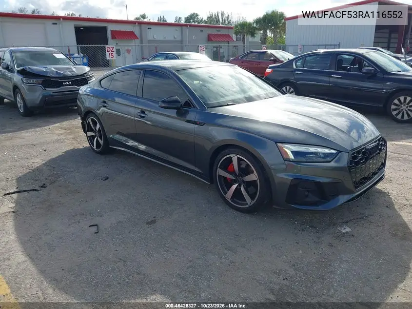 AUDI A5 2024, VIN WAUFACF53RA116552