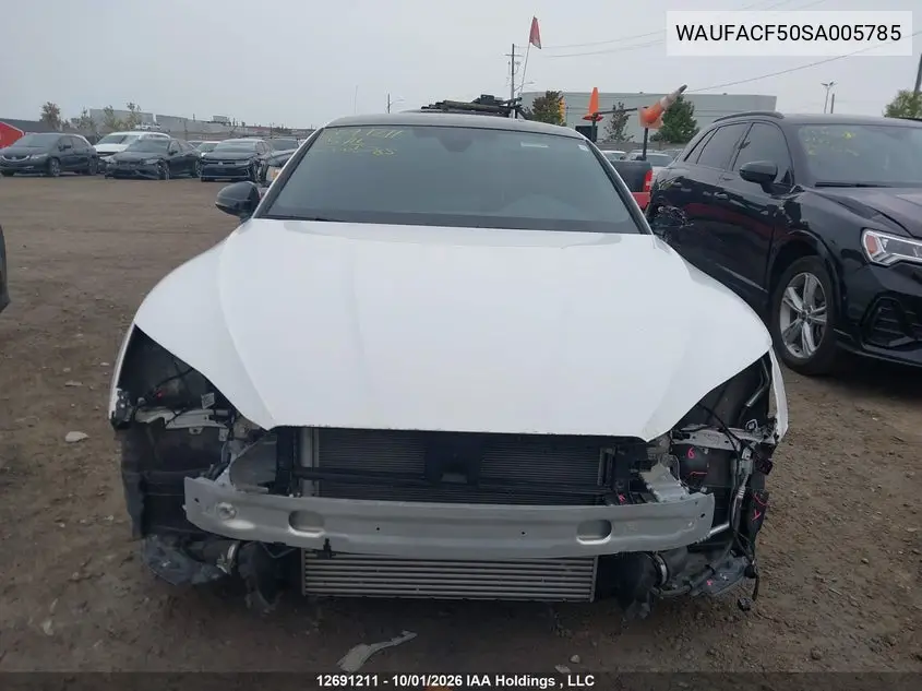 2025 AUDI A5 VIN WAUFACF50SA005785 — фото 12