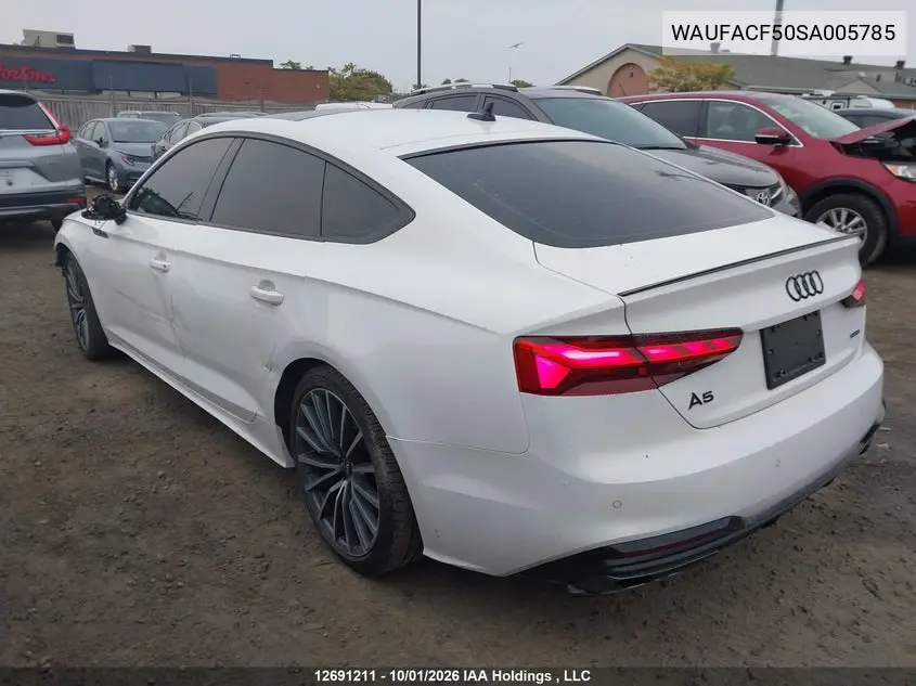 2025 AUDI A5 VIN WAUFACF50SA005785 — фото 14