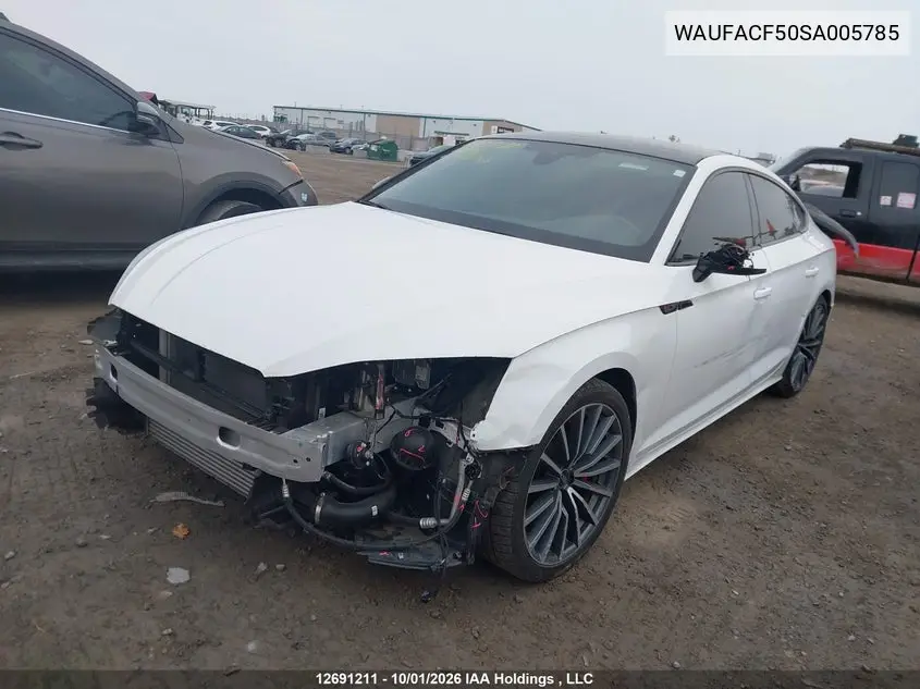 2025 AUDI A5 VIN WAUFACF50SA005785 — фото 2
