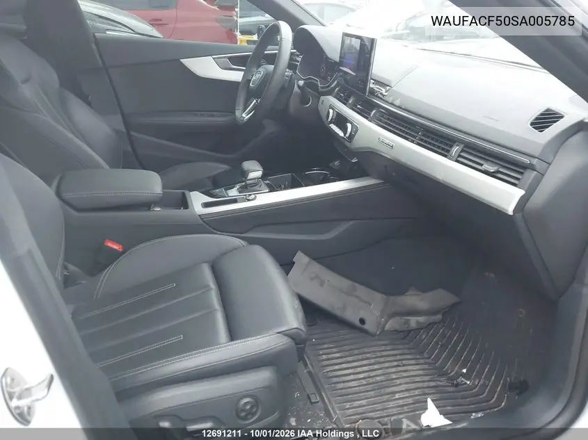 2025 AUDI A5 VIN WAUFACF50SA005785 — фото 5