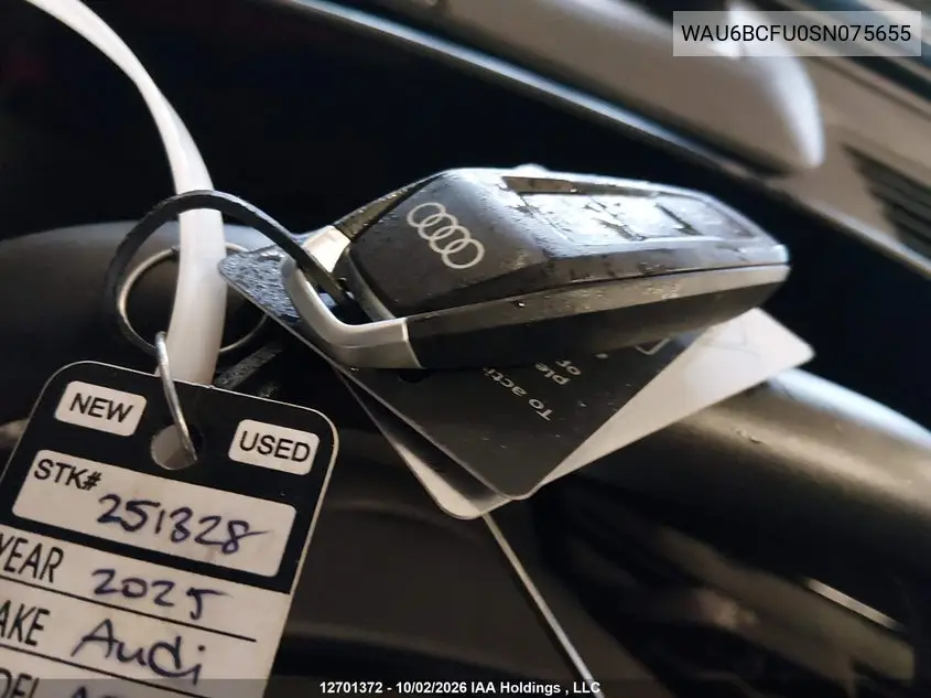 2025 AUDI A5 VIN WAU6BCFU0SN075655 — фото 11