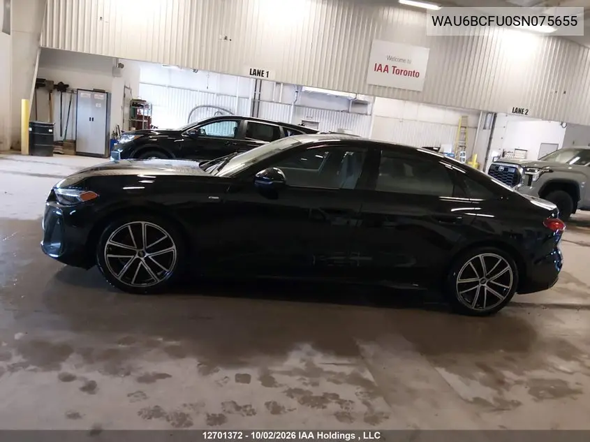 2025 AUDI A5 VIN WAU6BCFU0SN075655 — фото 14