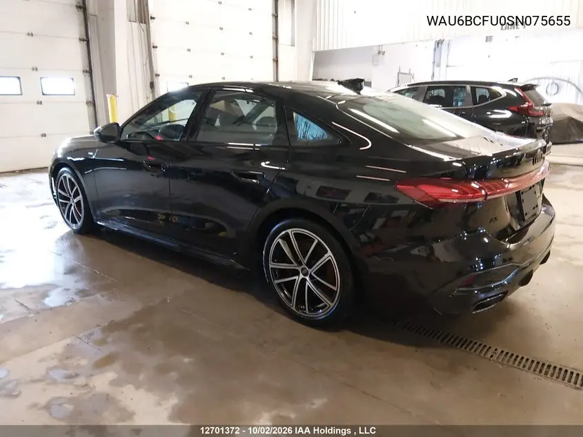 2025 AUDI A5 VIN WAU6BCFU0SN075655 — фото 3