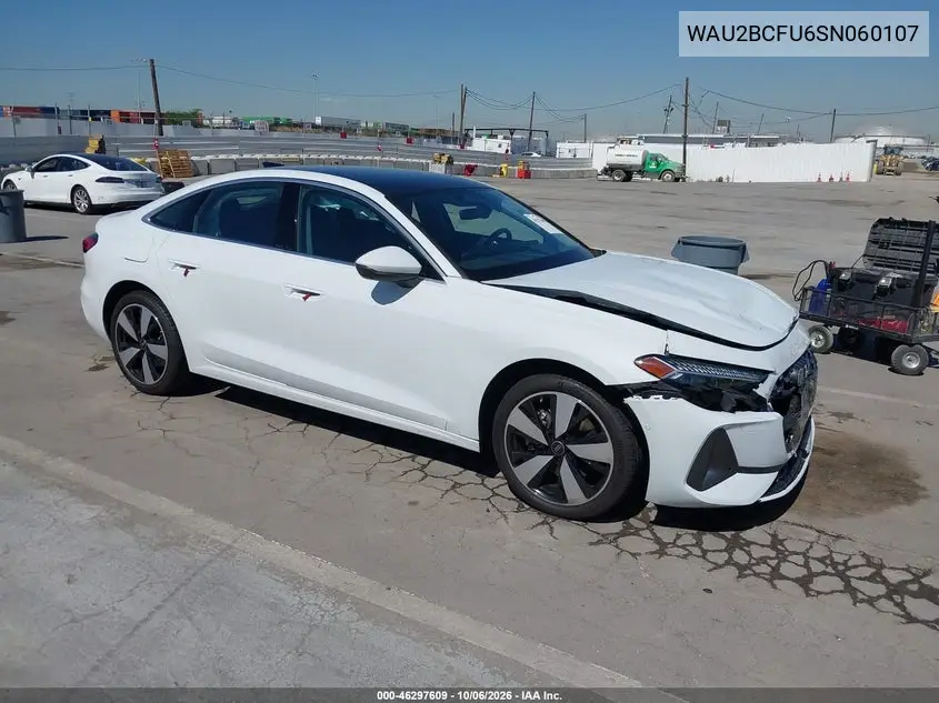 AUDI A5 2025, VIN WAU2BCFU6SN060107