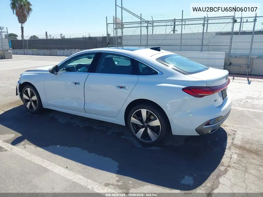 2025 AUDI A5 VIN WAU2BCFU6SN060107 — фото 3