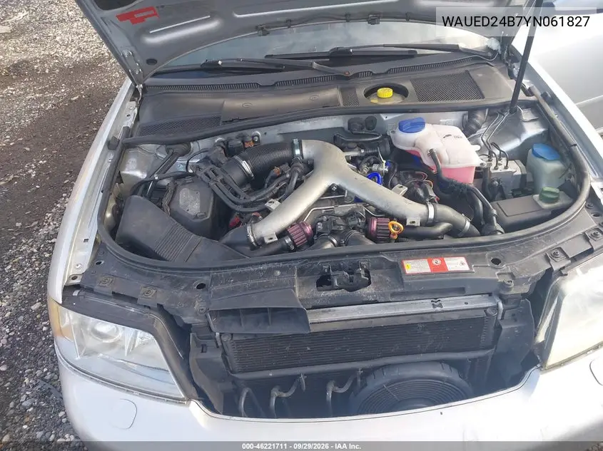2000 AUDI A6 VIN WAUED24B7YN061827 — фото 10