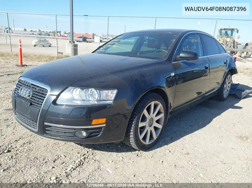 2008 AUDI A6 VIN WAUDV64F08N087396 — фото 2